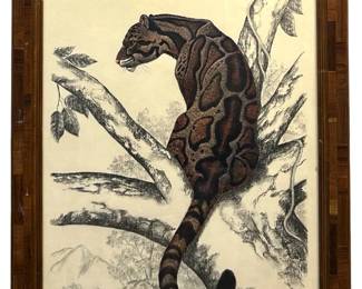 Rama Samaraweera âClouded Leopard" Lithograph