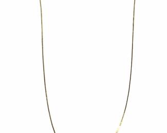 Delicate Thin Italy 14Kt Yellow Gold Necklace