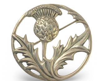 Danecraft Sterling Scottish Thistle Flower Pin