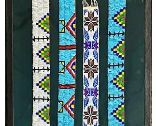 4pc Native American Beaded Straps