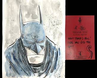 Signed Ben Templesmith Batman Original Art