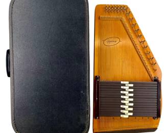 Oscar Schmidt Silvertone Autoharp & Case