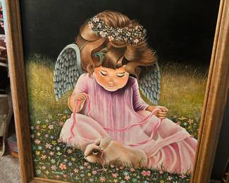Vintage angelic painting