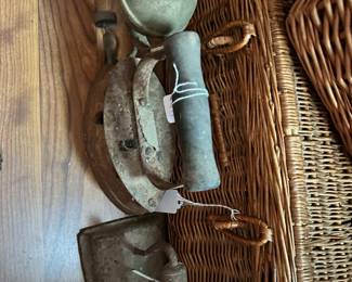Antique iron w steamer