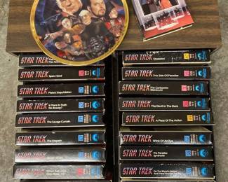 23 Star Trek VHS Tape Collection With The Best Of Both Worlds By Keith Birdsong Plate
