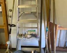 Husky Triangle Ladder Stihl FS 56 Weed Wacker Turf King Shovel And Other Yard Tools