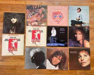 Collection Of 11 Vintage Vinyl Records Including Barbra Streisand
