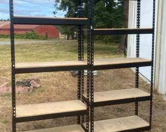 Two Industrial Storage Shelves