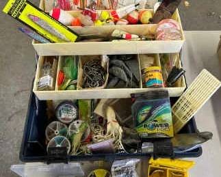 Trophy Tackle Box Filled With Fishing Essentials