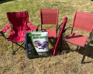 NEW Bean Bag Toss Game Outdoor Chairs Umbrella Camp Chair