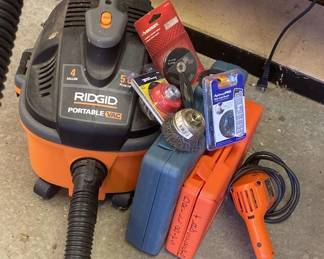Ridgid Portable Vac With Black And Decker