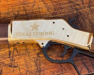 Texas Strong custom engraved Henry lever action carbine — 100% proceeds will be donated to the Community Foundation of the Texas Hill Country’s Kerr County Flood Relief Fund.