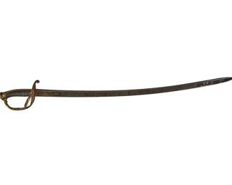 52 Gilt Etched Cavalry Officers Saber