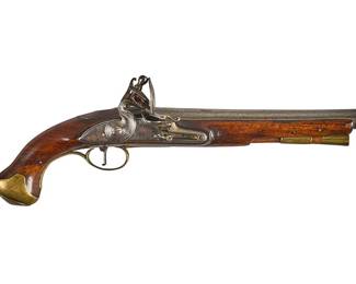 1760 Dated William Grice London 16 Bore Flintlock Pistol