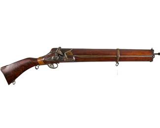 Beautiful Contemporary Fred C. 1776 12 Bore Flintlock Volley Gun