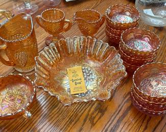 Marigold carnival glass