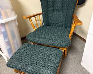 Glider and footstool