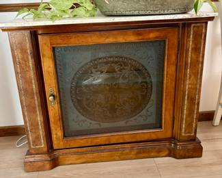 Small marble top cabinet