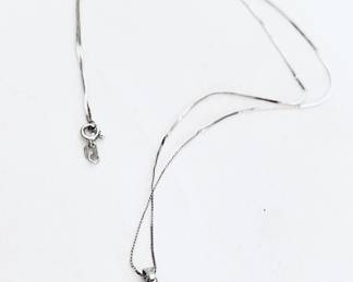 STERLING & DIAMOND NECKLACE