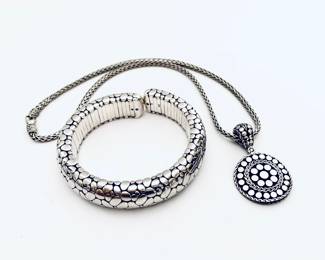 JOHN HARDY CUFF AND NECKLACE