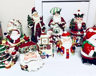 SANTA COOKIE JARS