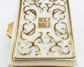 LENOX BIBLE TRINKET BOX