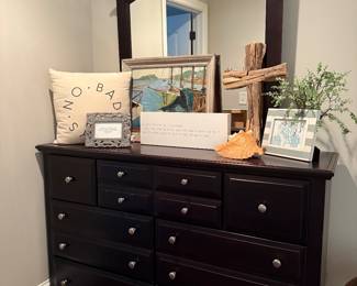 Espresso dresser w/ mirror