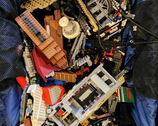 Huge pullstring bag of Legos