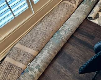 ALL PROFESSIONALLY CLEANED, SOME ARE OUTDOOR RUGS