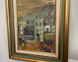vintage MCM painting