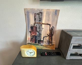 oil field watercolor