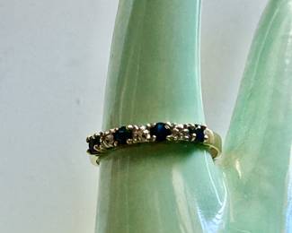 Sapphire and diamond band 