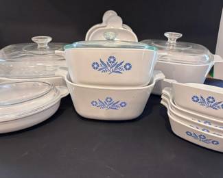 Vintage Corning Ware Blue Cornflower Pattern