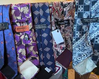 Ties Some Designer Several Silk Fendi Missoni Yves St Laurent Christian Dior