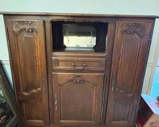 French Style Carved Cabinet