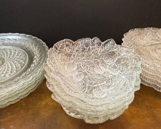 Indiana Glass Loganberry Dishes And Divided Plates