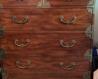 Campaign Highboy Chest of Drawers