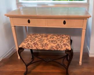 Northern Furn Co DeskVanity With Cast Iron Bench