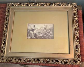 Le Reveil du Printemps In Ornate Gold Frame