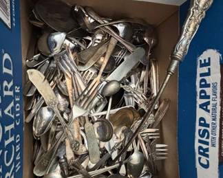 Mystery Lot Of Vintage Flatware And Serving Pieces