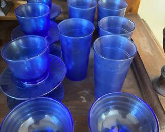 Hazel Atlas Monotone Sherbert Glasses Tumblers Condiment Cups