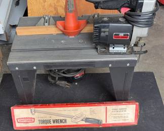 Craftsman Router Table Scroller And Vintage Torque Wrench