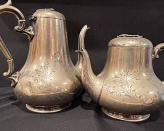 Silverplate Coffee And Teapot