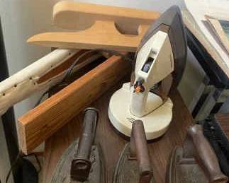 West Bend Cordless Antique Irons Tools And Rowenta Ironing Board