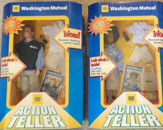Washington Mutual Action Teller Collectible Dolls NIB