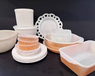 Mik Glass Refrigerator Dishes Fire King More