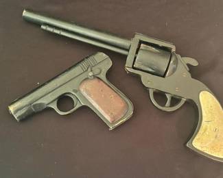 Vintage wooden toy guns