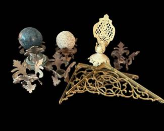 Metal Fleur De Lis Sphere Or Candle Holders More