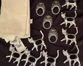 Cat Themed Napkin Rings