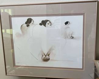 RC Gorman Framed Print and Other Modern Art Pieces